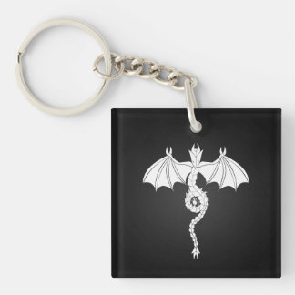 Porte-clés Dragon de serpent blanc