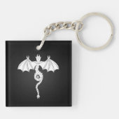 Porte-clés Dragon de serpent blanc (Dos)