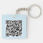 Porte-clés Dragon d'eau chinois Koi Fish Code QR (Dos)