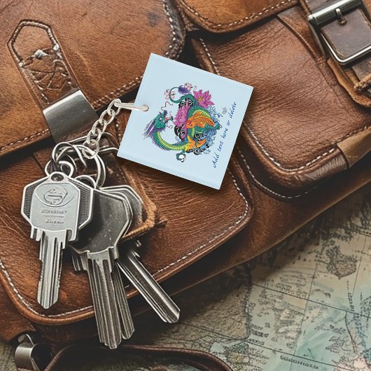 Porte-clés Dragon d'eau chinois Poisson Koi