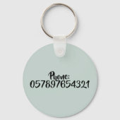 Porte-clés Dragon endormi avec des ailes vertes (Verso)