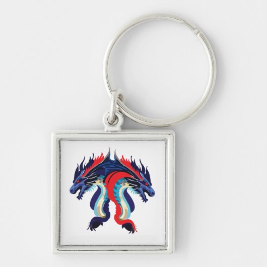 Porte-clés Dragon Fantastique Art Dragon (Devant)