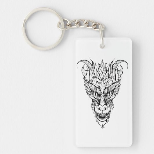 Porte-clés Dragon feuille (Devant)