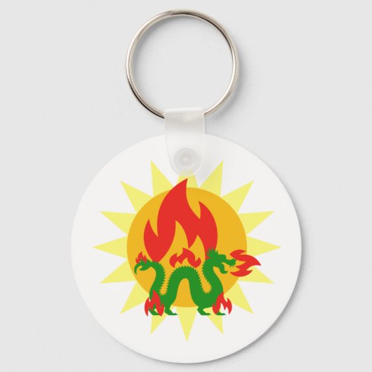 Porte-clés Dragon flamboyant (Recto)