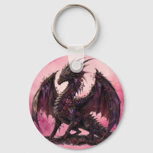 Porte-clés Dragon Fleur Dragon Fantastique Botanique