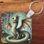 Porte-clés Dragon Jabberwocky Cute Imaginaire Créature Art (Verso)