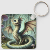 Porte-clés Dragon Jabberwocky Cute Imaginaire Créature Art (Dos)