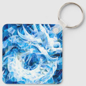 Porte-clés Dragon Mosaïque Ciel Bleu (Dos)