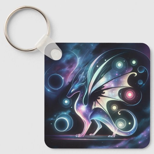 Porte-clés Dragon papillon spatial (Recto)