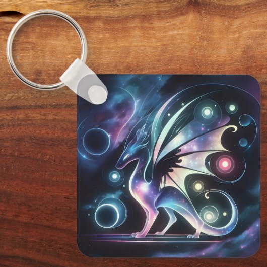 Porte-clés Dragon papillon spatial (Recto)