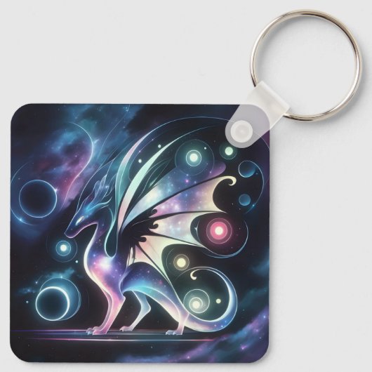 Porte-clés Dragon papillon spatial (Dos)