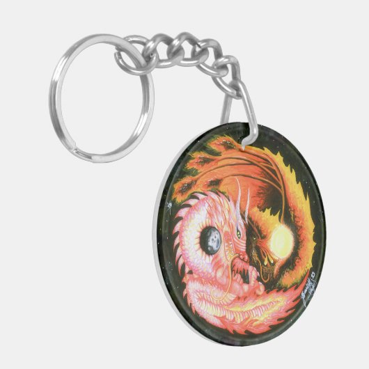 Porte-clés Dragon Phoenix Yin-Yang (Devant gauche)