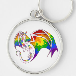 Porte-clés Dragon Rainbow Pride