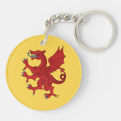 Porte-clés Dragon Rampant Gules (Dos)