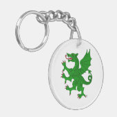 Porte-clés Dragon Rampant Vert (Devant gauche)