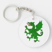 Porte-clés Dragon Rampant Vert (Devant)