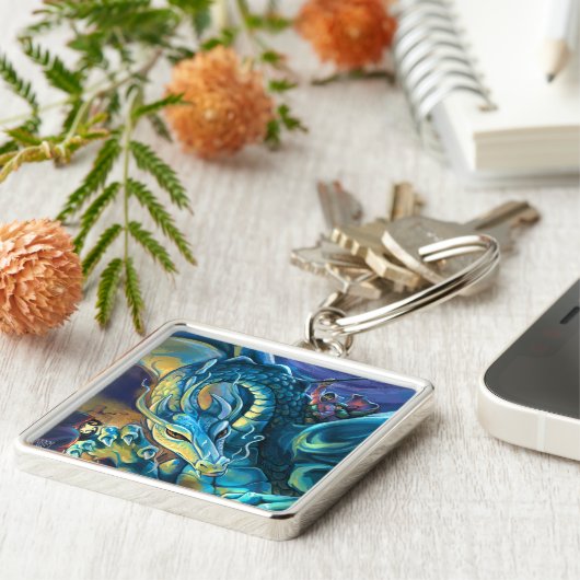 Porte-clés Dragon Rider Art Peint (Côté)