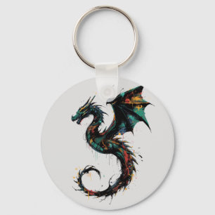 Porte-clés Dragon Street Art Graffiti