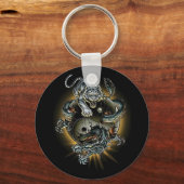 Porte-clés dragon/tigre/ying yang (Recto)