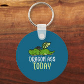 Porte-clés Dragon Today _ Dragging _ Lazy _ Funny Novelty _ G (Recto)