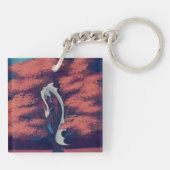 Porte-clés dragon transparent dans l'arbre (Dos)
