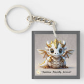 Porte-clés "Dragon vectoriel d'or" (Devant)
