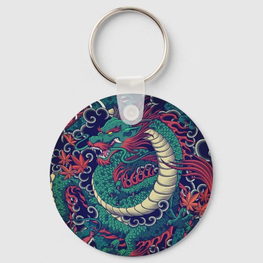 Porte-clés Dragon vert (Recto)