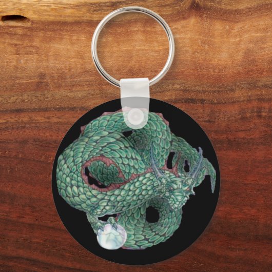 Porte-clés Dragon vert (Recto)