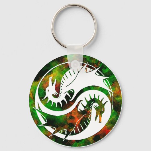 Porte-clés Dragon Yin Yang (Recto)