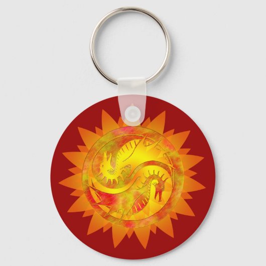 Porte-clés Dragon Yin Yang (Recto)