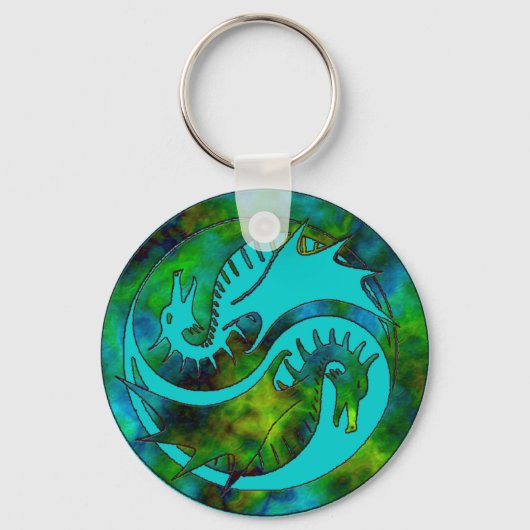 Porte-clés Dragon Yin Yang (Recto)