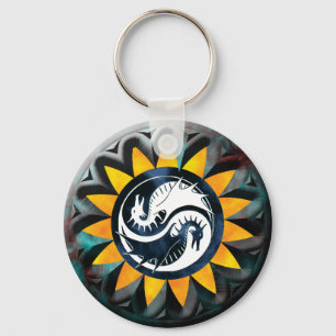 Porte-clés Dragon Yin Yang