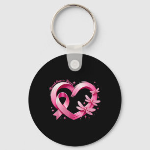 Porte-clés Dragonflies cardiaques Sensibilisation au cancer d
