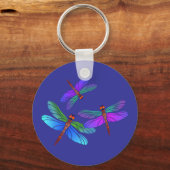 Porte-clés Dragonflies de plongée Iridescente (Recto)