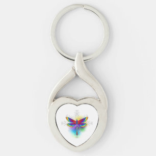 Porte-clés Dragonfly en arc-en-ciel