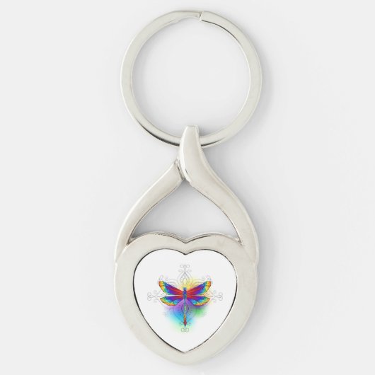 Porte-clés Dragonfly en arc-en-ciel (Devant)