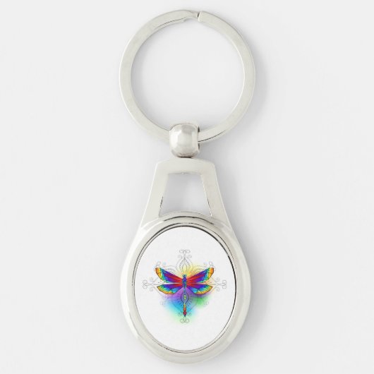Porte-clés Dragonfly en arc-en-ciel (Devant)