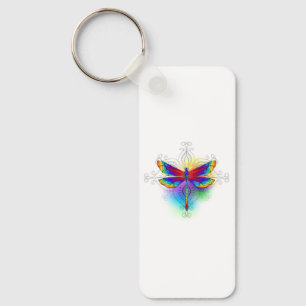 Porte-clés Dragonfly en arc-en-ciel