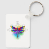 Porte-clés Dragonfly en arc-en-ciel (Verso)