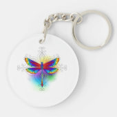 Porte-clés Dragonfly en arc-en-ciel (Dos)