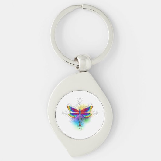 Porte-clés Dragonfly en arc-en-ciel (Devant)