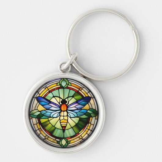 Porte-clés Dragonfly en verre (Devant)