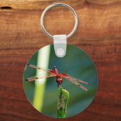 Porte-clés Dragonfly frontale rouge et noire (Recto)