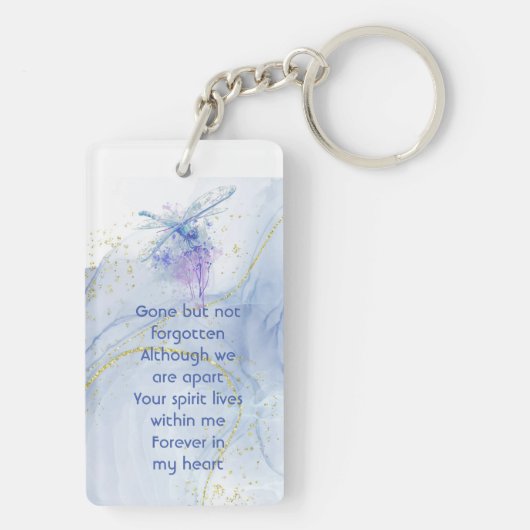 Porte-clés Dragonfly Memorial Keepsaké (Dos)