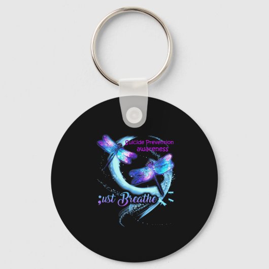 Porte-clés Dragonfly Suicide Prévention Sensibilisation Guerr (Recto)