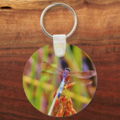 Porte-clés Dragonfly turquoise sur le carex (Recto)