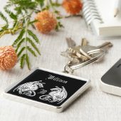 Porte-clés Dragons à ailes personnalisés (Côté)