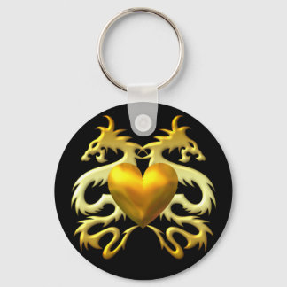 PORTE-CLÉS DRAGONS DU COEUR D'OR