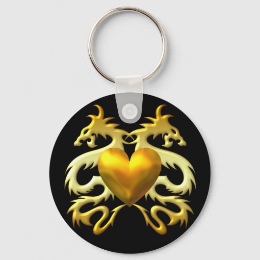 PORTE-CLÉS DRAGONS DU COEUR D'OR (Recto)