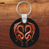 Porte-clés Dragons en fer rouge (Recto)